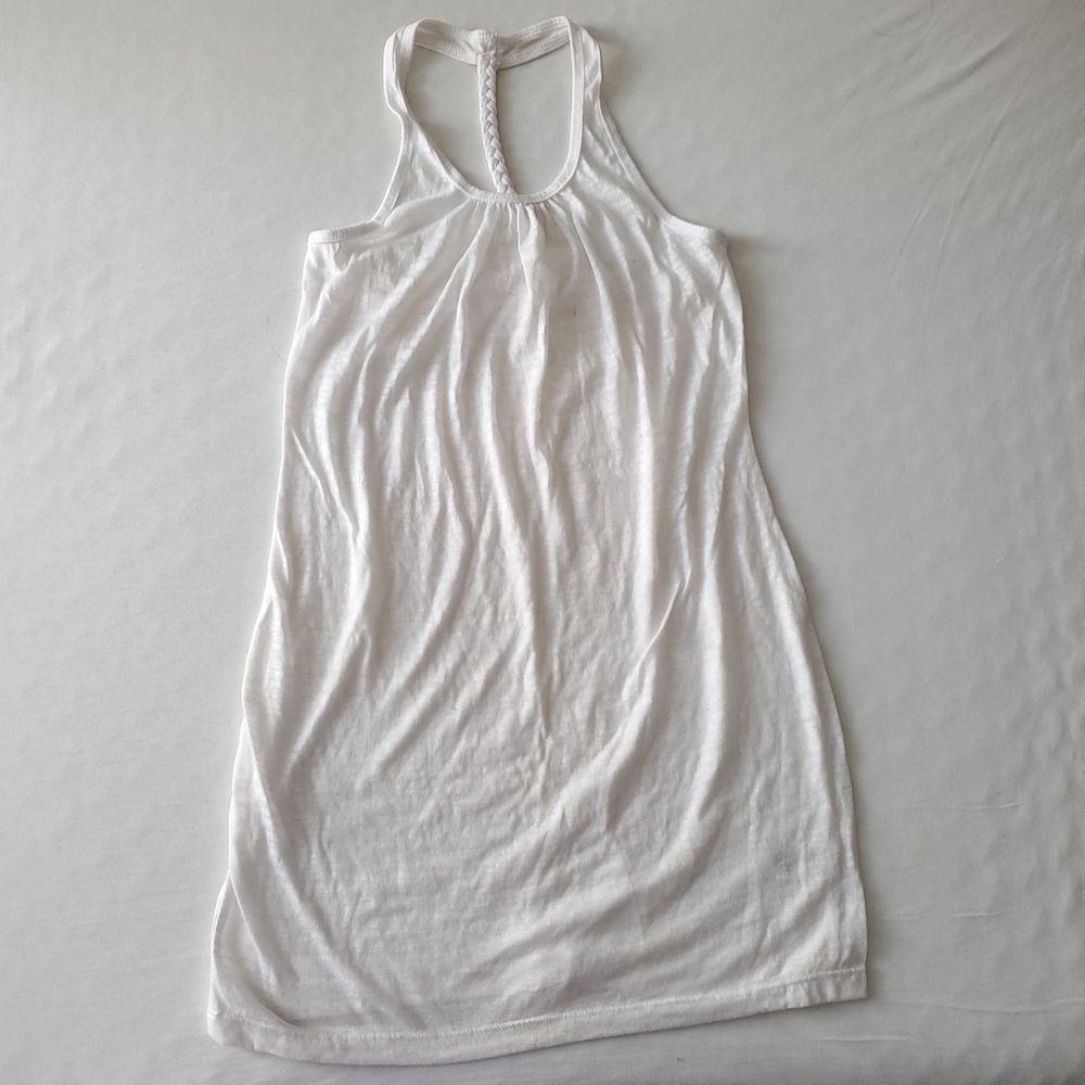 𝅺MIKEN Swim Burnout Braided T Strap Tank Coverup